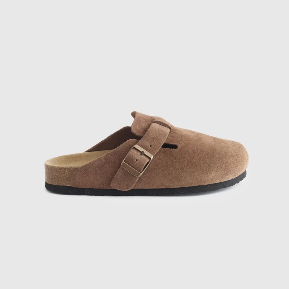 New Quince Brown Suede Mules 10